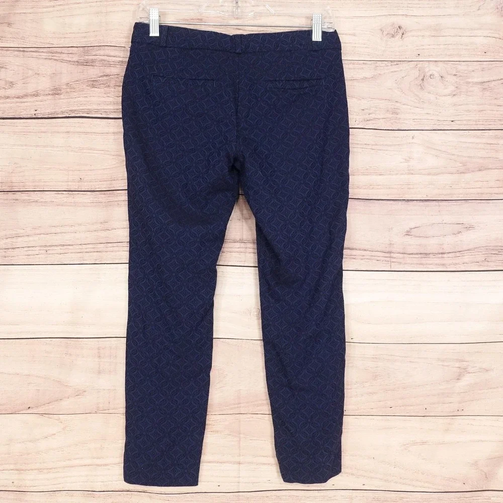 Banana Republic Pants Womens 2P Blue Sloan Ponte Crop Dress Pants Stretch 29x24‎